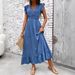 Fashionable And Elegant Long Skirts, Resort Beach Style Waist Dresses, Spring And Summer Styles_ecoleips.com
