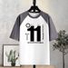 Women's American Style Oversized T-Shirt Short Raglan Sleeve Color Blocking Patchwork Summer Fashionable Versatile Top_ecoleips.com