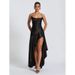 Summer Sexy Women's Backless Ruffled Irregular Dress American Style Hot Selling_ecoleips.com