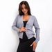 European And American Clothing V-Neck Ribbed Button Sweater Cardigan Knitted Casual Women's Top_ecoleips.com