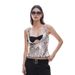 AYJ24T004 European American Women's Clothing, Sexy Stylish Sleeveless Lace Bra Low-cut Top Two-piece Set, Fashionable_ecoleips.com