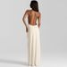 Women's Clothing Deep V Halter Neck Ruched Back Slit Summer Dress Fashionable Hot Girl Thin Clothing New Arrivals_ecoleips.com