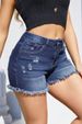 K Elastic Denim Shorts, Women's New Fashion, Tassel, Ripped Hole, Worn Jeans_ecoleips.com
