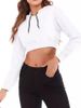 Women's Casual Short Cropped Hooded Sweatshirt European American Style Autumn Fashion Clothing For Ladies_ecoleips.com