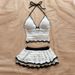 Backless Knitted Strap Short 2025 Summer Women's New Sexy Style Dress Set_ecoleips.com