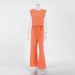 Women's Clothing Cotton And Linen Suit Loose Casual Round Neck Sleeveless Top Cotton And Linen Pocket Wide Leg Pants Suit_ecoleips.com