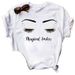 Summer Hot-selling New Product: Retro Large-size Women's Round-neck Short-sleeve T-shirt With Eyelash Design_ecoleips.com