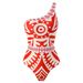 Women's Clothing Fashion Sexy One Piece Swimsuit Women's Belly Covering Lace Up Swimsuit Hot Spring Mesh Beach Pants Set_ecoleips.com