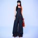 Ins Style 2025 Autumn New Fashion Personality Denim Tube Top Vest Women Loose Wide-Leg Long Pants Set_ecoleips.com