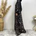 Women's Summer Soft Chiffon Printed Muslim Islamic Robe Series 1689_ecoleips.com