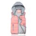 Women's Winter Cotton Vest With Detachable Hood, Casual Short Jacket, Warm Padded Sleeveless Coat, Plus Size A-Line Outerwear For Autumn & Winter_ecoleips.com