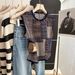 Women's Clothing Digital Printed Diamond Knitted Vest Sleeveless Early Spring Retro Color Block Knitted Layered Top_ecoleips.com