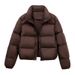 2025 Winter New European Kendall Jenner Style For Women Short Small Size White Duck Down Thickened Coat Puffer Jacket_ecoleips.com