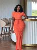 European And American New Women's Tight Sexy Pleated Short Sleeved Top Drawstring Pleated Skirt Two Piece Set_ecoleips.com