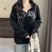 European American Style Loose-fit Women, Korean Version, Versatile, Thin, Suitable For Spring And Autumn, Oversized,_ecoleips.com