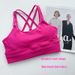 European And American Style Nude-feel Sports Bra, Feminine Cross-back Bra Medium-high Intensity Fitness Tank Top, Yoga_ecoleips.com