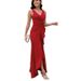ng2510292 445 Cross-border V-neck Sleeveless Slim-fit Elegant European And American Style Ruffled Slit Long Evening Dress_ecoleips.com