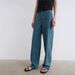 Women's Clothing Row Niche Eco Friendly Denim Four Way Stretch Retro Washed Loose Curved Dividing Line Cocoon Jeans_ecoleips.com