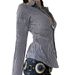 DiYun European And American Y2K Versatile Long-Sleeve Button-Up Shirt Women's Clothing 2025 Fall/Winter_ecoleips.com