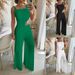 Women's Clothing New Products Spring And Summer White Irregular Long Suspender Suit Straight Pants_ecoleips.com