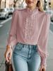 K Women's Shirt With Versatile Ruffle Edges, Elegant And Fashionable Business Shirt_ecoleips.com