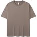 Women's Clothing Retro Pure Cotton Short Sleeved T Shirt High Street Fashion Brand Drop Shoulder Ami Khaki Wide Version Bottom_ecoleips.com