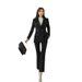 girl Girl 2022 Spring And Autumn New Trendy Women's Suit Set Elegant Korean Style Professional OL Interview Formal Waist-Cinching_ecoleips.com