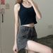 Denim Shorts Women's Summer Design Sense Thin Large Size Fat Mm Thin High Waist Hole A Word Burr Edge Hot Pants_ecoleips.com