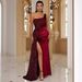 2025 European And American Foreign Trade High-end Fishtail Party Banquet Elegant Host One-shoulder Evening_ecoleips.com