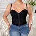 Plus Size Push Up Lingerie Bra Camisole Versatile Button Down Lace Fishtail Sexy For Curvy Women_ecoleips.com
