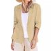 Women's Clothing New Spring And Summer Long Sleeved Small Suit Lapel Temperament Professional Slim Jacket_ecoleips.com