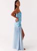 Mozision Off-shoulder Split Sexy Print Maxi Dress Women Gown Fashion Glitter Strapless Backless Pleated Club Party Long Dresses_ecoleips.com