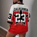 Women's Clothing Fashion Sexy Hot Girl Personality Digital Printing Loose Top Short Sleeve Short T Women's Clothing_ecoleips.com