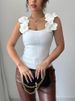 K Vest Women's New Style Casual Three-dimensional Flower Decoration Knitted Sleeveless Top_ecoleips.com