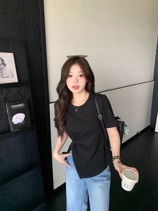 This Korean-Style Summer Top Is Designed To Slim The Figure, Conceal The Abdomen, Define The Waistline, And Enhance Shou_ecoleips.com