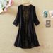 Women's Clothing"Elegant Chiffon Beach Cover-Up – Lightweight Hollowed Out Kimono For Summer Sun Protection"_ecoleips.com