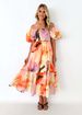 European And American Platform Cross-Border Spring Summer New Hot-Selling Off-Shoulder Printed Puff Sleeve Dress For_ecoleips.com
