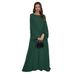 2025 New Muslim Women's Clothing Simple Outfit Abaya Dress Robe_ecoleips.com