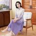 New Chinese-style Cheongsam Spring Fashion Women, New Model For Middle-aged And Elderly Mothers, Elegant Long Dress,_ecoleips.com