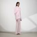 Pink High Neck Asymmetrical Long Dress Mesh Paneling French Style Women's Fairy Like Thin Summer Clothing_ecoleips.com
