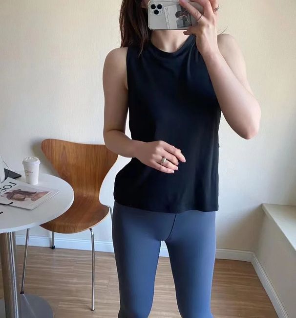 Summer Sports Running Quick-dry Breathable Yoga Vest For Women, Stylish Design With Hollow Back, Versatile Top_ecoleips.com