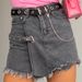 Women's Clothing Dress High Waist Denim Shorts Skirt With Stitching_ecoleips.com