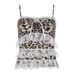 Women's Clothing Hot Girl Leopard Print Camisole Summer Retro Sexy Slim Bow Top_ecoleips.com