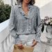 French Color-Blocking Button-Up Shirt For Women's Autumn And Winter Tops_ecoleips.com