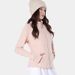 K Stand Collar Slim Fit Jacket For Women, Windproof Jacket With Inner Lining, Hoodie Top.Without Any Accessories_ecoleips.com