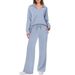 Women's Long Sleeved Drawstring Trousers Suit Solid Color Commuter Autumn Winter Fashion Casual Set Style_ecoleips.com