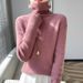 Women's High-Neck Knit Sweater – Soft Viscose Slim-Fit Base Layer (12 Colors, Stacked Collar)_ecoleips.com