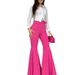 High Waisted Slim Fit Elastic Flared Pants For Women Spring/Summer Casual Versatile Fashion Trousers American Style_ecoleips.com