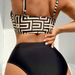 Women's Clothing High Waist Split Bikini Swimsuit Women New Bikini Beach Swimwear_ecoleips.com