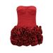 Women’s Clothing spring and summer new sexy tube top strap heavy three dimensional flower bud short skirt suit dress skirt party_ecoleips.com